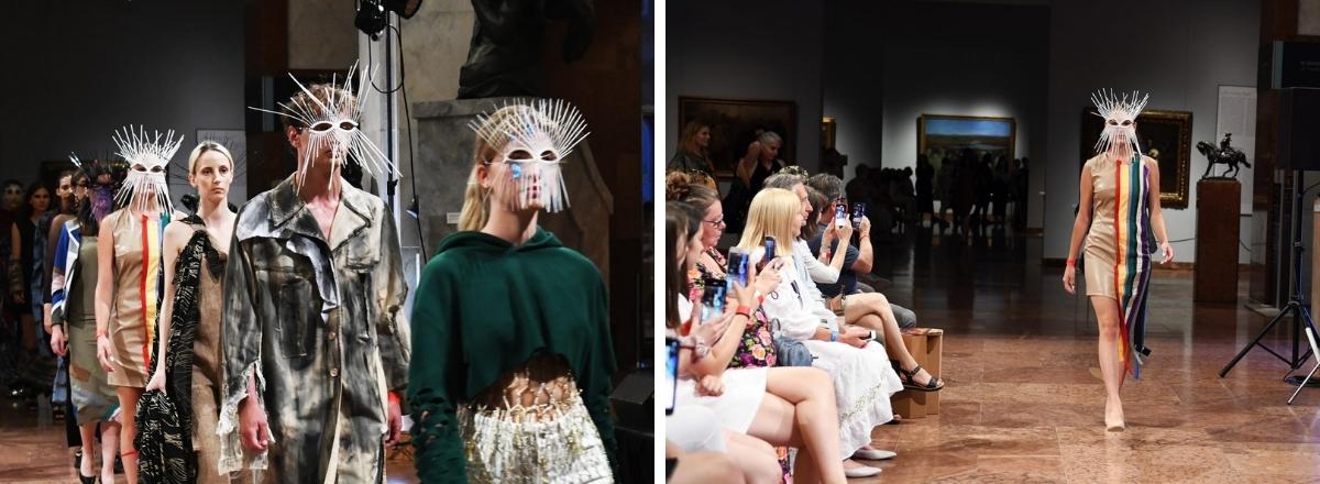 METU divat és textil hallgatók divatbemutatója a 2022-es Múzeumok Éjszakáján  